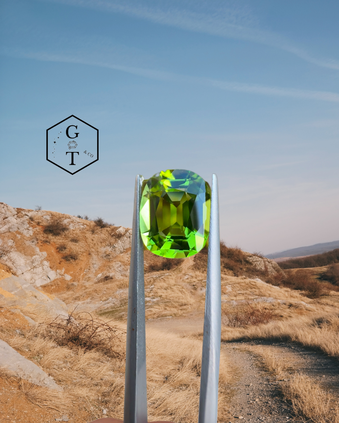 4.15 CT's PERIDOT APPLE GREEN K2 (N)